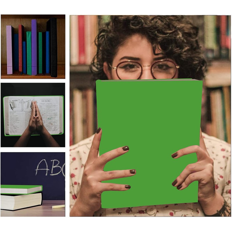 2 Pack Stretchable Book Sleeve Covers, for Paperbacks Hardcover Textbooks