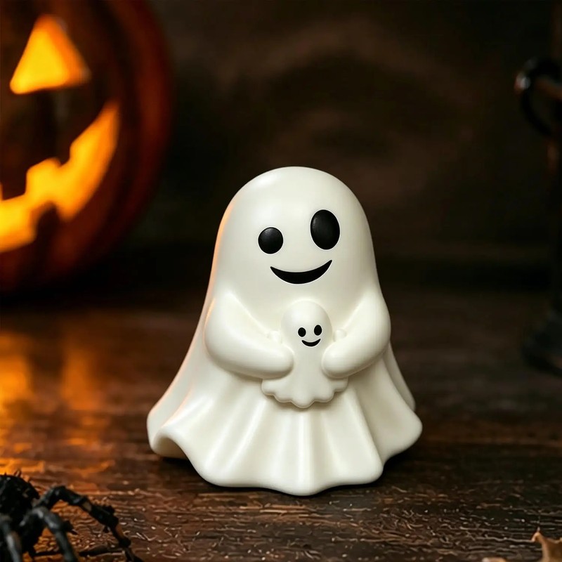 Middle Finger Ghost Statue for Halloween Decor – Cute &
