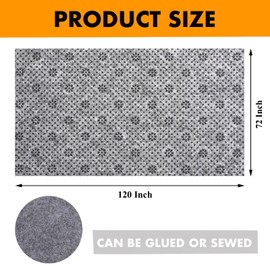 FGCOGOD Rug Backing Fabric, Non-Slip Backing Cloth for Tufting Carpets Rug Making Tufting Gun Cushion Punch Needle, Upgrade 2mm Thick Tufting Supplies (72 x 120 Inch)