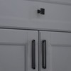 LBFEEL 3.75" Cool Black Cabinet Pulls Handles Matte Black Cabinet