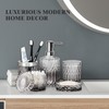 Ulable Bathroom Accessories Set, 5Pcs Bathroom Soap Dispenser Set, Glass