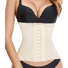 SURE YOU LIKE Waist Trainer Women's Cincher Corset Invisible Body Shaper Breathable Tummy Control Corset Figure Shaping Waist Trainer, Beige / lightweight