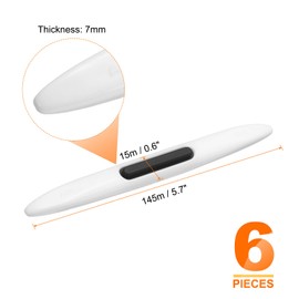 sourcing map 6pcs Car Door Edge Guards Protectors Anti-Collision Side Door Edge Protector Trim Strip Anti-Scratch Universal Vehicle Exterior Accessories for SUV Pickup Truck, Transparent