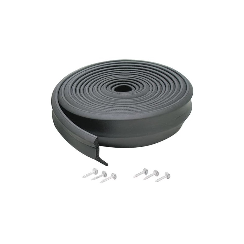 M-D Building Products 03723 9 ft. Black Rubber Garage Door