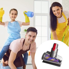 Mini Motorized Tool Brush Head Replacement For Dyson Cordless Vacuum Cleaner Head Anti-Tangle V7, V8, V10, V11, V15 - Effortlessly Tackle Pet Hair on Couches, Bed, Carpets