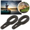 YINETTECH 50pcs 15x7mm Weight Sinker Clips Running Rings Suitable for