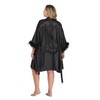 MissNina Bridesmaid Robes with Ostrich Feather Trim Satin Robes Silk