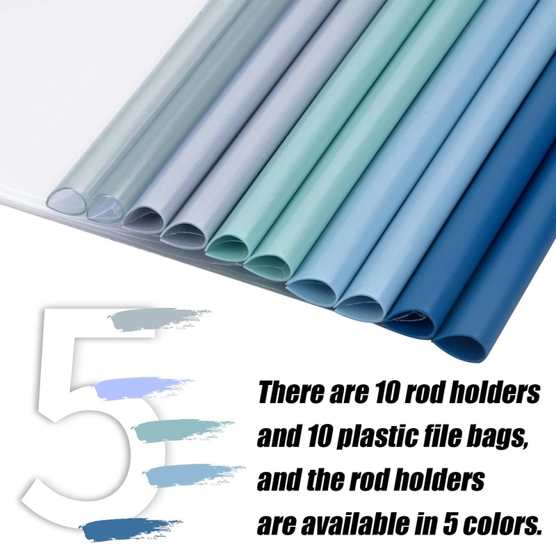 Pack of 10 A4 Documents Files Report Covers with Sliding