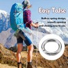 TICKLELY Pack of 9 Carabiner Hooks - Premium Stainless Steel