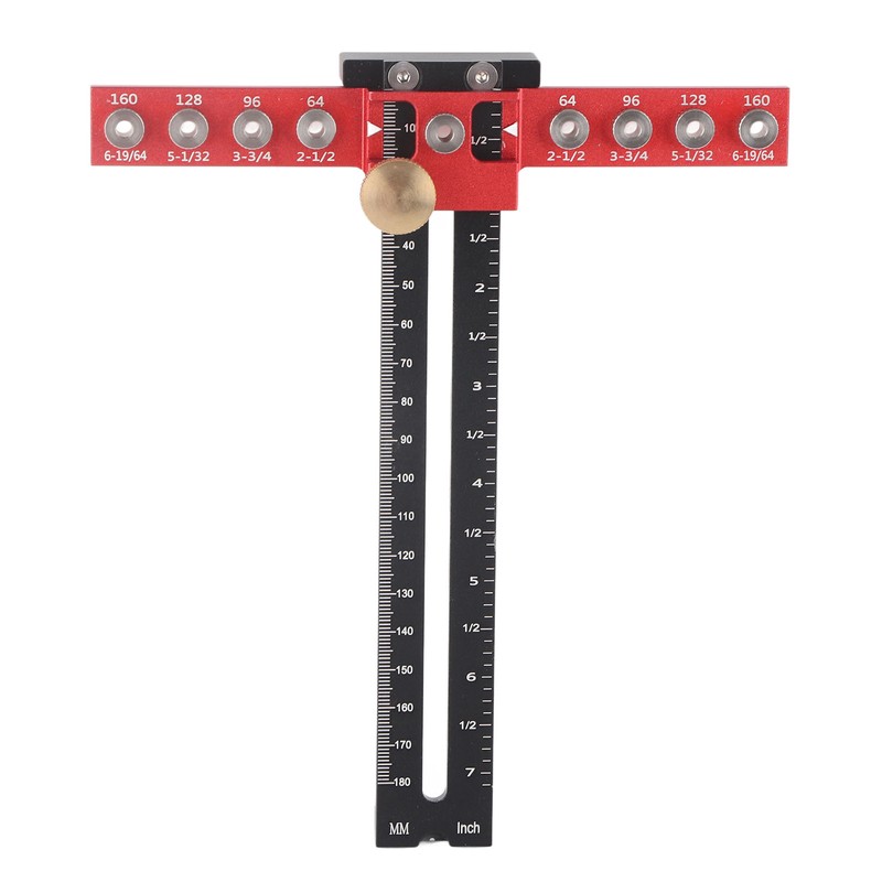 Handle Punch Locator Aluminum Alloy Drill Guide Locator Wood Drilling