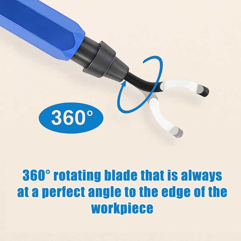 Deburring Tool, Pipe Deburring Tool with 2 handles and 10