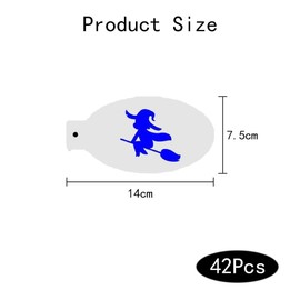 TRKETK Pack of 42 Face Painting Stencils, Body Painting Stencils, Reusable Face Painting Templates, Tattoo Stencils for Holiday, Party, Wall, Wood, Paper