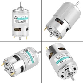 XD-775 Brush DC Motor, 12V/24V Ball Bearing DC Motor, High No Noise Electric Motor(12V/10000rpm)