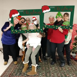 Roaring Good Time Christmas Party Game Supplies Christmas Photo Booth Props Christmas Games Selfie Props Lets Get Ugly Sweater Party Decoration