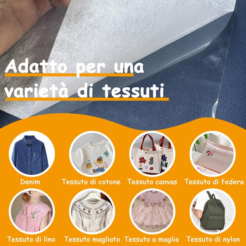 Siumir 12 Pezzi Stabilizzatore per Ricamo A4 29,7x21cm, Carta Tracciabile