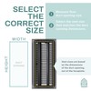 Home Intuition Contemporary 4x12 Inch Decorative Floor Register Vent with