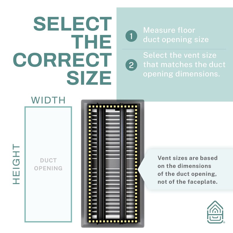 Home Intuition Contemporary 4x12 Inch Decorative Floor Register Vent with