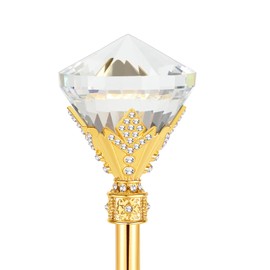 Snowflake Fairy Princess Wands Crystal Magic Wand for Pageant Party Birthday (Crystal)