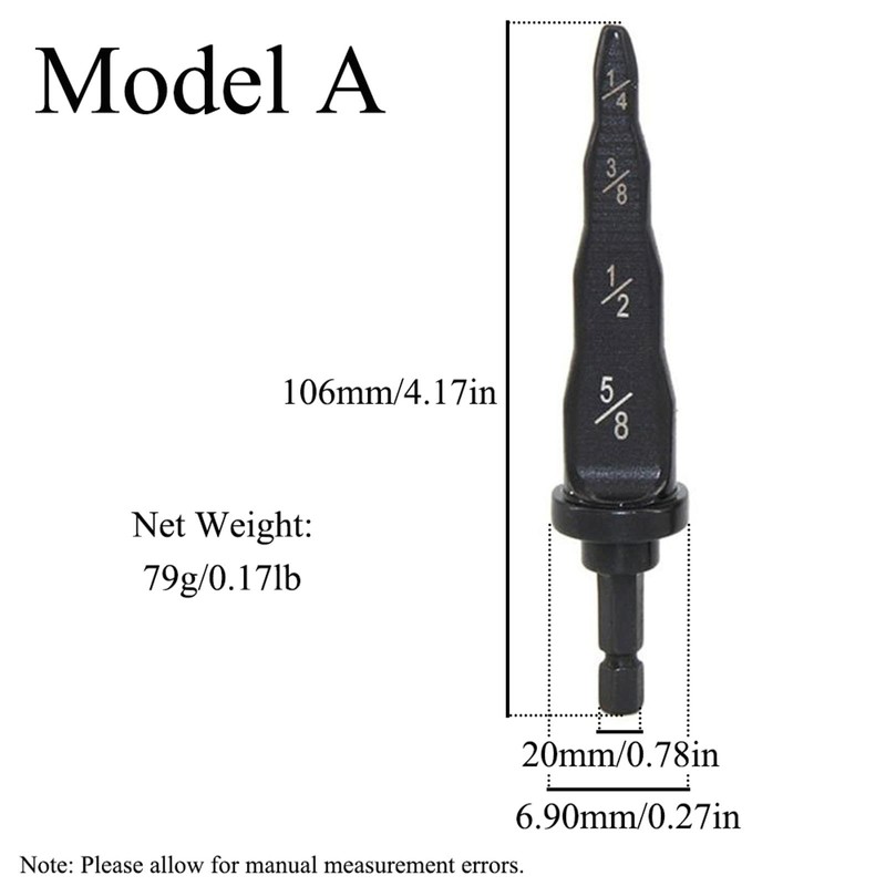 2PCS Swaging Spin Tool Drill Bit, Air Conditioner Copper Pipe
