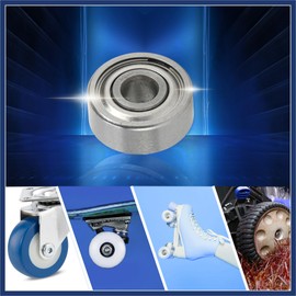 ARISELIFT 1030ZZ Deep Groove Ball Bearing Lubricated Bearing Double Metal Seal 3x10x4mm Silver Tone for Bicycles