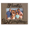 KATE POSH Family is Everything Engraved Leather Picture Frame (5x7-Horizontal)