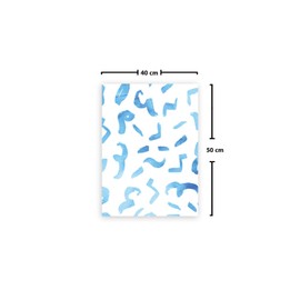 Le Jardin du Lin Bedruckte Baumwoll Taschen mit Kordelzug, Einkaufstasche, Beutel, Stoffsack, Stofftasche, Gemüsesack, Wiederverwendbare, Umweltfreundlich, Mehrzweck, Faltbar, Größe: 40x50 Cm