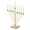 Nine Branch Electric Chabad Judaica Chanukah Menorah with LED Candle