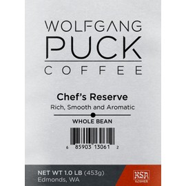 Wolfgang Puck Coffee, Chef's Reserve, Whole Bean Coffee, 1 Lb
