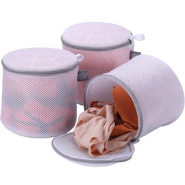 Kimmama Large Bra Washing Bag,Big Bra Protector Bag,Mesh Bra Shape Holder for Washing Bra,Underwear,Brassiere,8x8x8 inch,Pack of 3