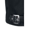 Gothicana by EMP Men's Black Vest with Buckles, black