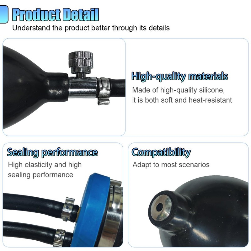 UHANBUT Universal Easy Intake Adapter, Car Smoke Machine & Pipe