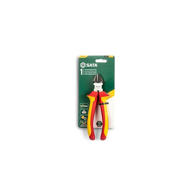 SATA ST70233ST VDE Insulated Side Cutters 190 mm/7 Inch with
