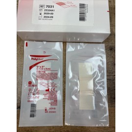 FERRIS Polymem 1" x 3" Cloth Strip PolyMeric Membrane Dressing BX of 20