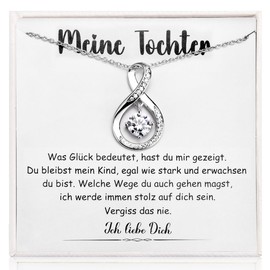 wynn's Gifts for Women, Sweetheart, Daughter, Mother, Grandma, Sister, Best Friends, Infinity Chain Gifts, Daughter, Mother, Best Birthday, Christmas, Mother's Day, Graduation, Stainless Steel