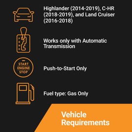 Start-X Remote Start Kit for Non-Hybrid Highlander, C-HR, Land Cruiser