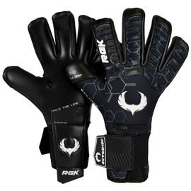 Renegade GK Eclipse Professional Soccer Goalie Gloves with Pro-Tek Fingersaves & 4+3MM EXT Contact Grip (Sizes 6-12, Level 5) | Goalkeeper Gloves for Elite Play (Helix (Non-Fingersave), 11)