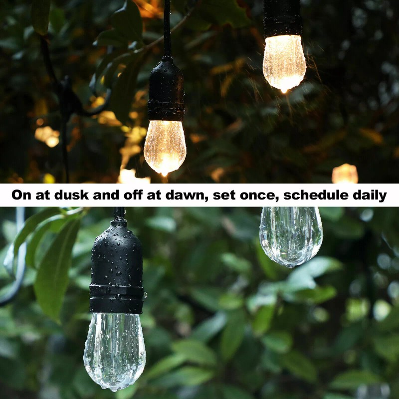 DEWENWILS Outdoor Remote Control Timer Plug in Dusk to Dawn