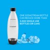 SodaStream Black 1L Slim Carbonating Bottles Twin Pack, Pack of