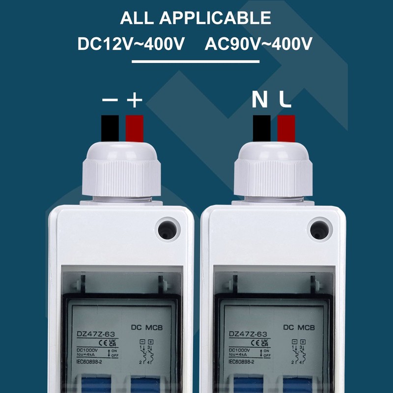 Mini Circuit Breaker with Junction Box IP65 Waterproof 4000A Icu
