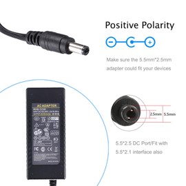 COOLM 12V 8A Power Supply Adapter 96W Converter 100-240V AC to DC 12 Volt 8Amp 8 Amp Transformer Replacement 12V 7.5A 7A for LED Strip Light CCTV Security System