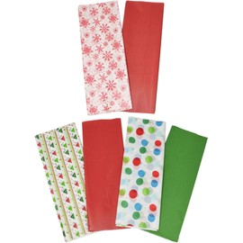 Set of 60 Assorted Holiday Themed Tissue Paper - Perfect for Anyone of Any Age! - Each Sheet Measures 20"x20" - Perfect for Wrapping Gifts, Filling Bags, and So Much More! (60, Assorted Holiday Theme)