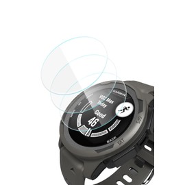 Yaekea 3 Pack Screen Protector for Garmin Instinct 2/Instinct 2 Solar Smartwatch, Anti scratch, 9H Hardness Tempered Glass Screen Protective Film, Bubble Free