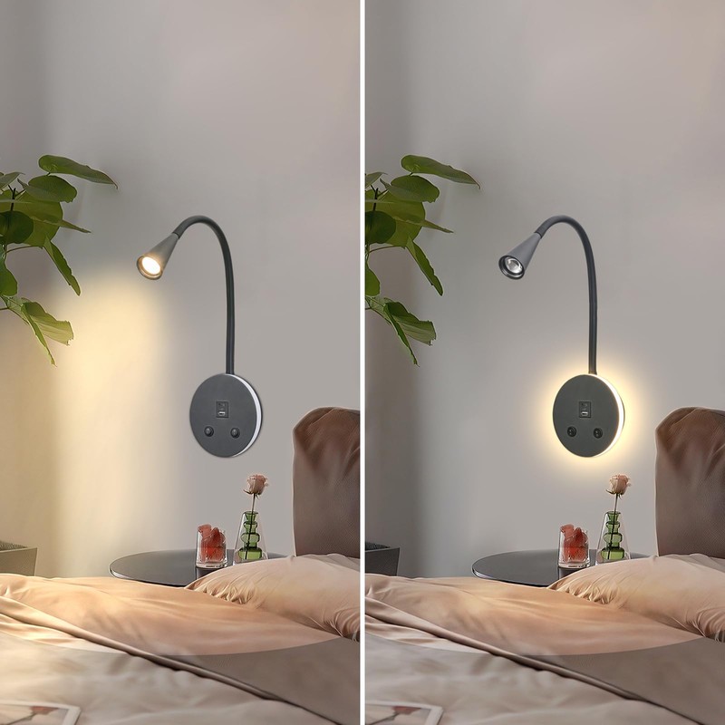 Book Lights for Reading at Night, LED Wall Mounted Reading
