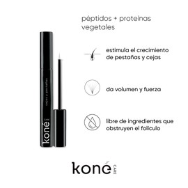 koné care serum de pestañas y cejas, con péptidos y proteínas vegetales, alarga y da volumen, 5 ml