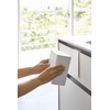Yamazaki 4268 Magnetic & Sink Door Trash Can, White, Approx.