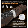10 Pcs Gas Fireplace Logs, Small Size Ceramic Premium Heat-Resistant