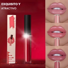 12 Colores Brillo Labial En Crema, Resistente Al Agua, antiadherente, Resistente Al desvanecimiento, Lápiz Labial Aterciopelado Hidratante de Larga Duración (#4)