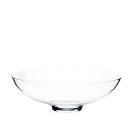 CYS EXCEL Glass Small Decorative Footed Bowl (H:3" D:8") Fruit Display Terrarium Compote Pedestal Vase Kitchen Table Centerpiece