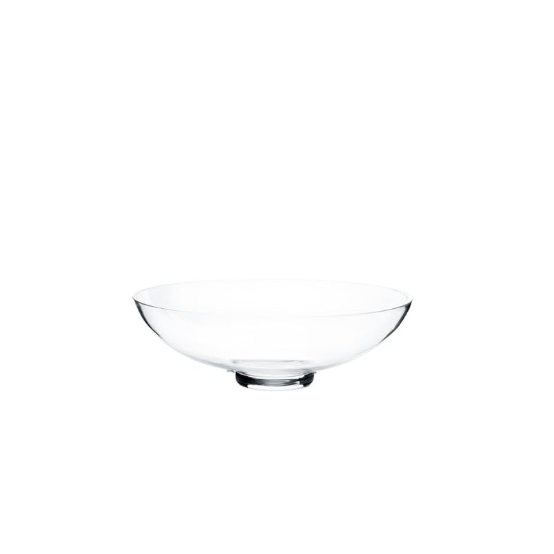 CYS EXCEL Glass Small Decorative Footed Bowl (H:3" D:8") Fruit