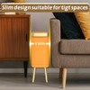 Bedroom Trash Can with Lid,Slim Bathroom Trash Cans with Lids,